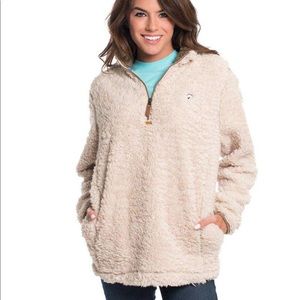 Southern Shirt Co. 1/4 zip pullover in oyster